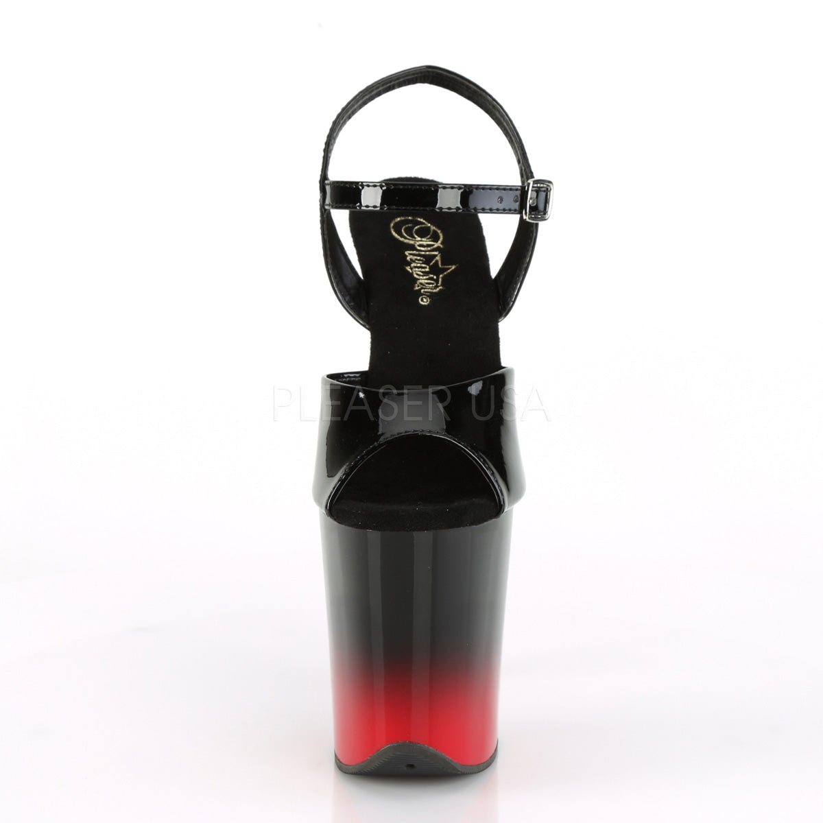 8 Inch Heel FLAMINGO-809BR-H Black Red