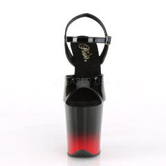 8 Inch Heel FLAMINGO-809BR-H Black Red