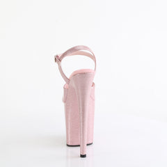 8 Inch Heel FLAMINGO-809GP Baby Pink Glitter