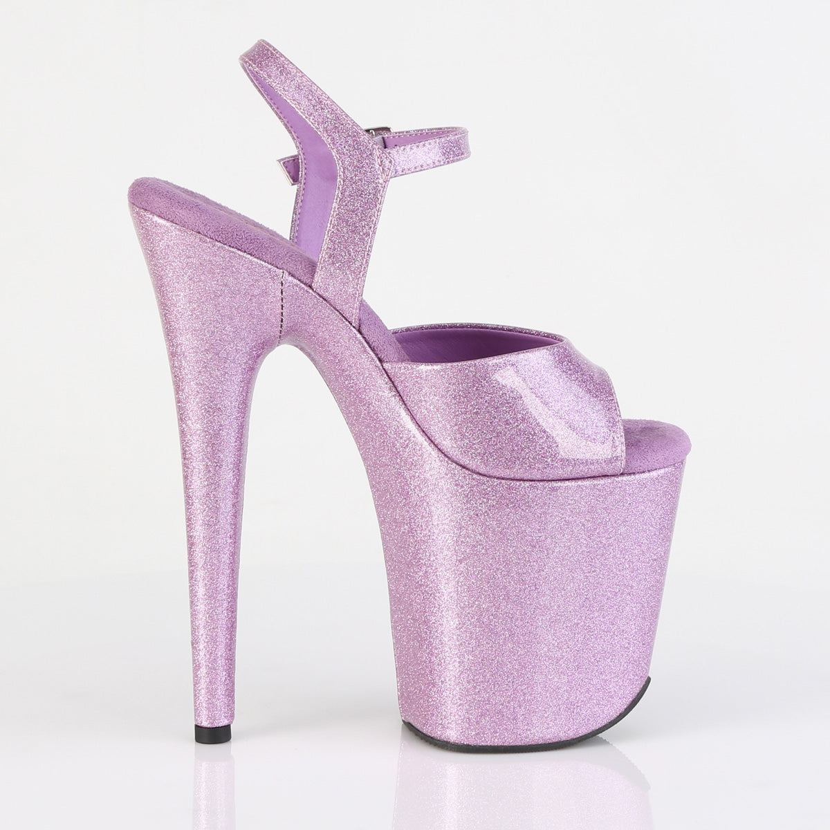 8 Inch Heel FLAMINGO-809GP Lilac Glitter