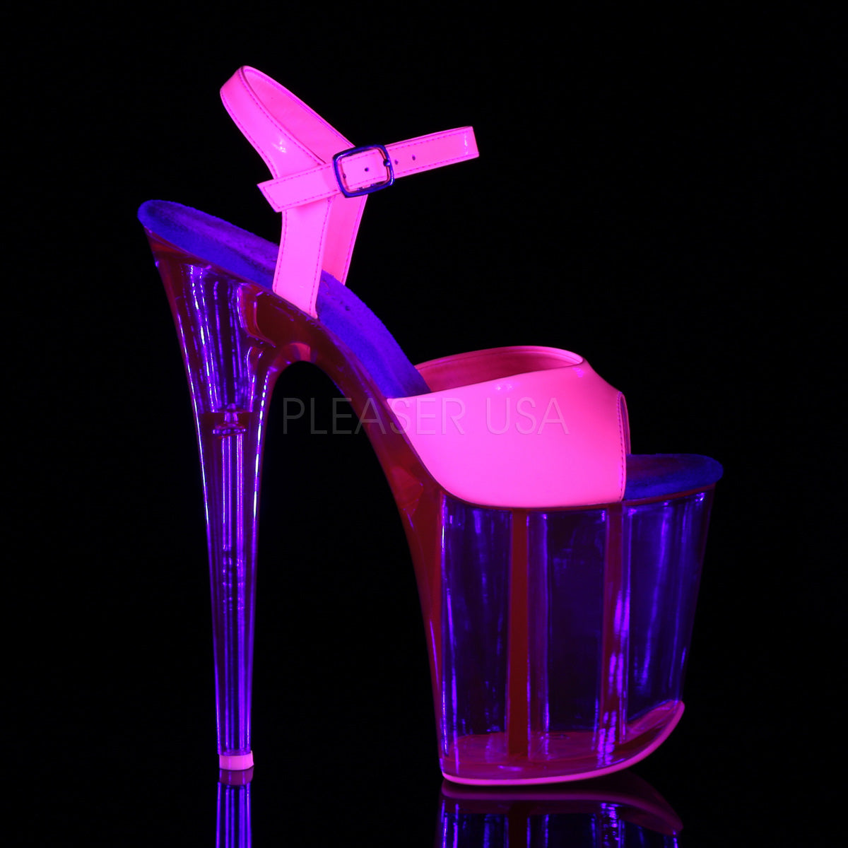 8 Inch Heel FLAMINGO-809UVT Hot Pink