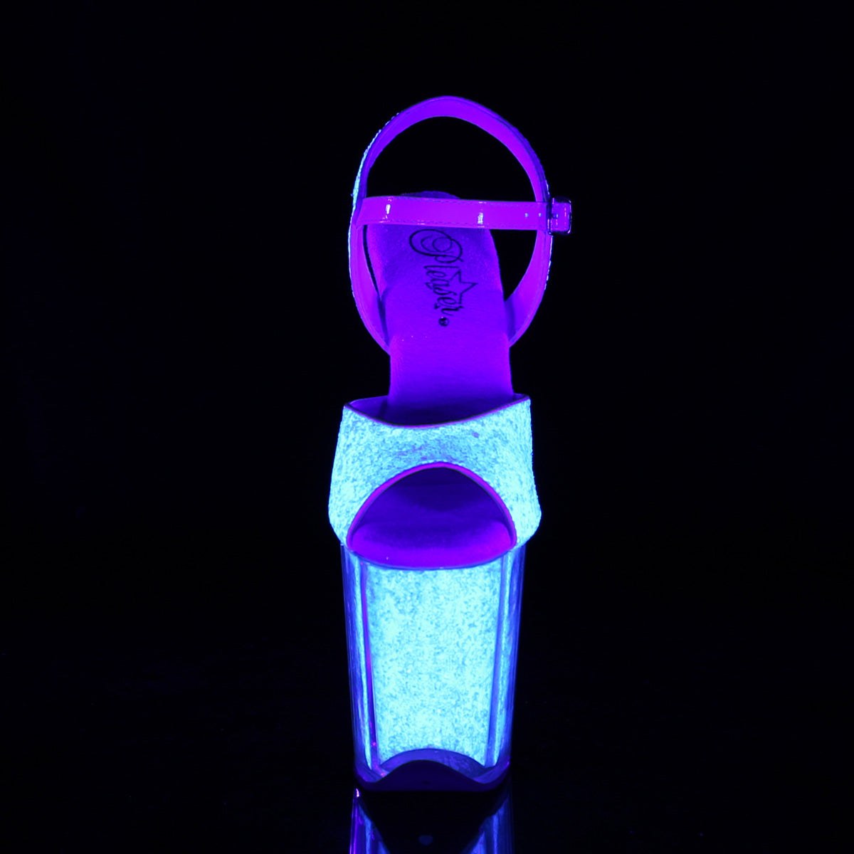 8 Inch Heel FLAMINGO-810UVG Neon Opal Glitter