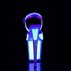 8 Inch Heel FLAMINGO-810UVG Neon Opal Glitter
