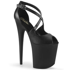 8" Heel FLAMINGO-821 Black Pu