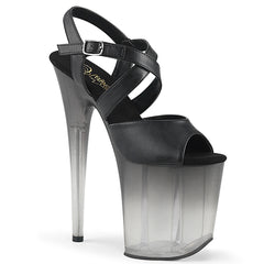 8" Heel FLAMINGO-822T Black Pu Faded Black