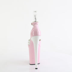8 Inch Heel FLAMINGO-884 Baby Pink White