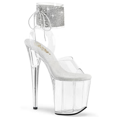 8 Inch Heel FLAMINGO-891-2RS Clear