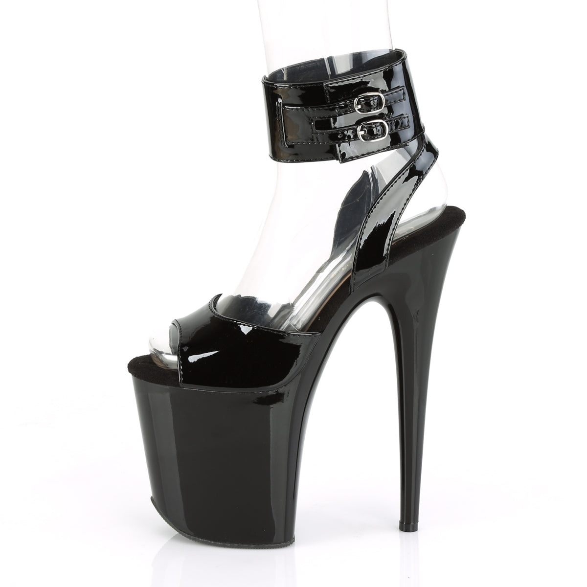 8 Inch Heel FLAMINGO-891 Black Pat