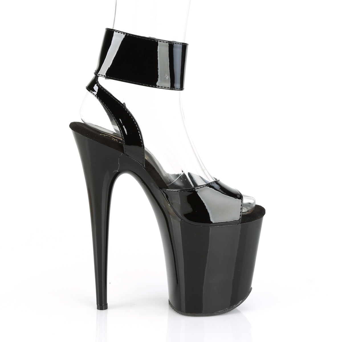 8 Inch Heel FLAMINGO-891 Black Pat