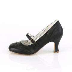 3" Kitten Heel FLAPPER-32 Black