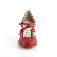 Pin Up Couture FLAPPER-35 Red Mary Jane