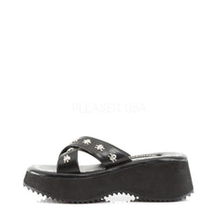 DEMONIA FLIP-05 Black Pu Sandals - Shoecup.com - 2