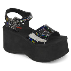 2 Inch Platform FUNN-10 Black Holo Patent