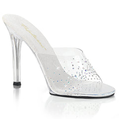 Fabulicious GALA-01SD Clear Slides With Rhinestones - Shoecup.com