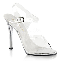 Fabulicious GALA-08 Clear Ankle Strap Sandals - Shoecup.com