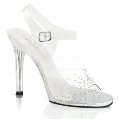 Fabulicious GALA-08SD Clear Ankle Strap Sandal