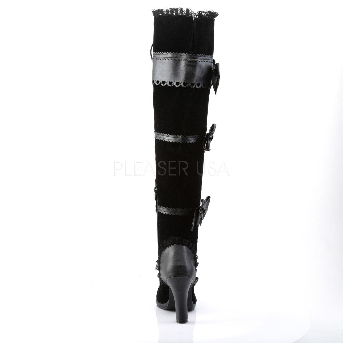 Demonia GLAM-300 Black Goth Lolita Boots - Shoecup.com - 4