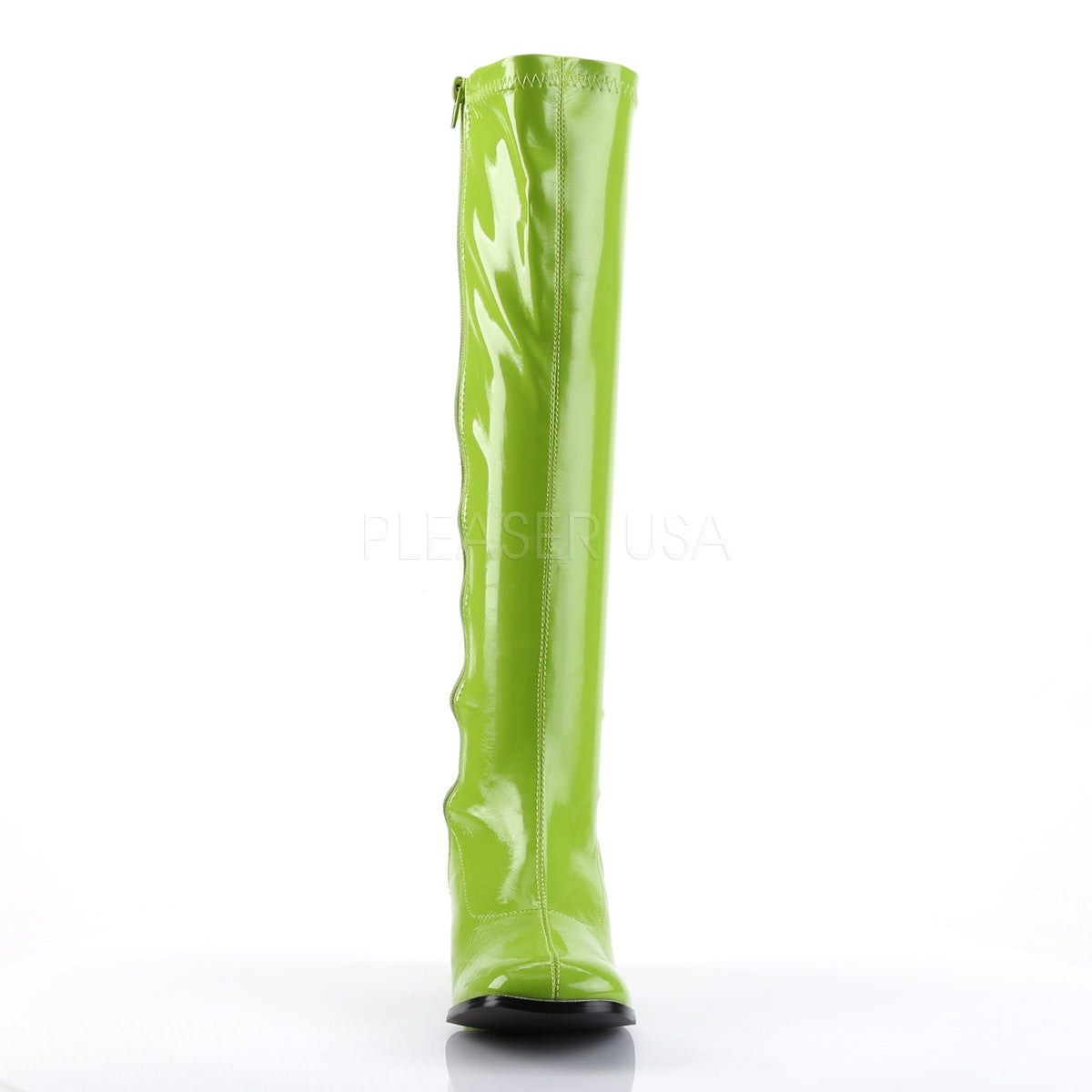 3 Inch Heel GOGO-300 Lime Green Pat