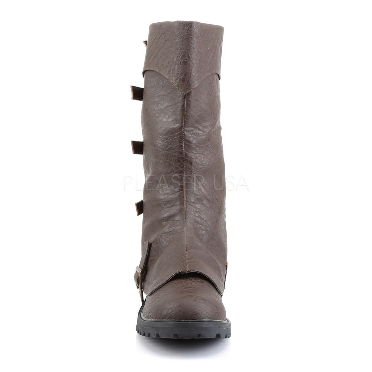 Men's Brown Renaissance Medieval Pirate Boots - Shoecup.com - 5