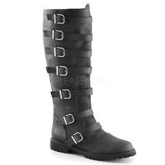 Men's Black Renaissance Medieval Pirate Boots - Shoecup.com