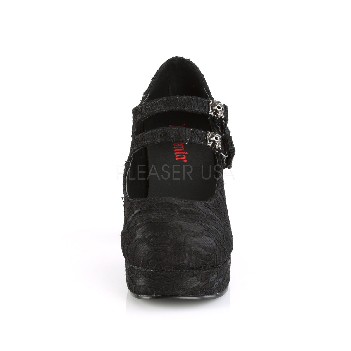3 Inch Heel GOTHIKA-09 Black Satin
