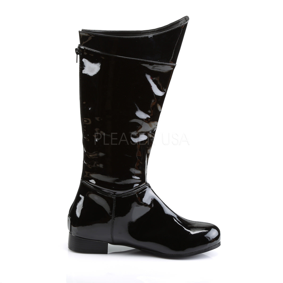 Men's Black Pat Superhero Boots
