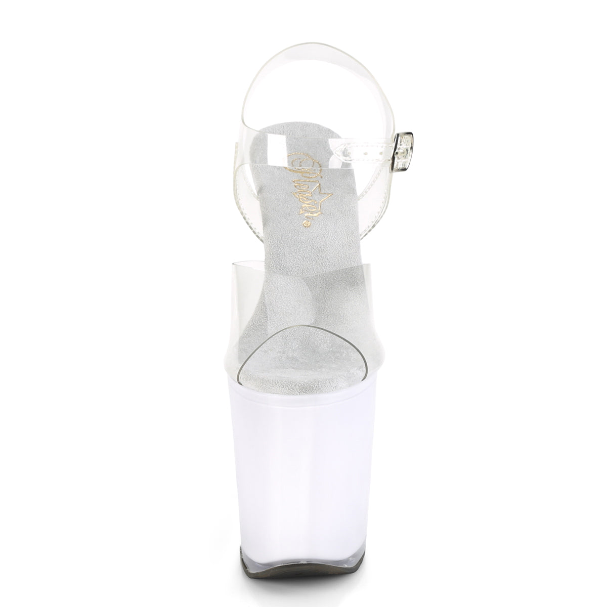 8 Inch Heel ILLUMINATOR-808 Clear Multiple Color Light Up