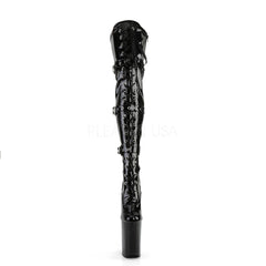9 Inch Heel INFINITY-3028 Black Pat
