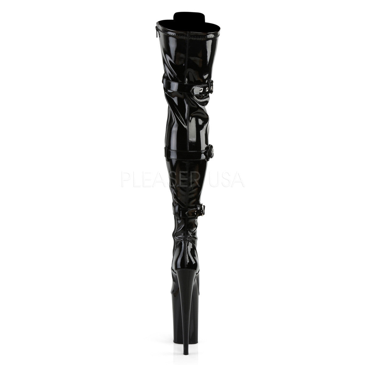9 Inch Heel INFINITY-3028 Black Pat