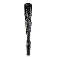 9 Inch Heel INFINITY-4000 Black Stretch Patent