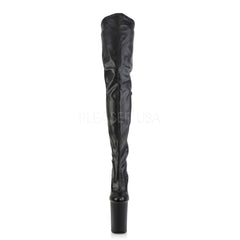9 Inch Heel INFINITY-4000 Black Stretch Pu