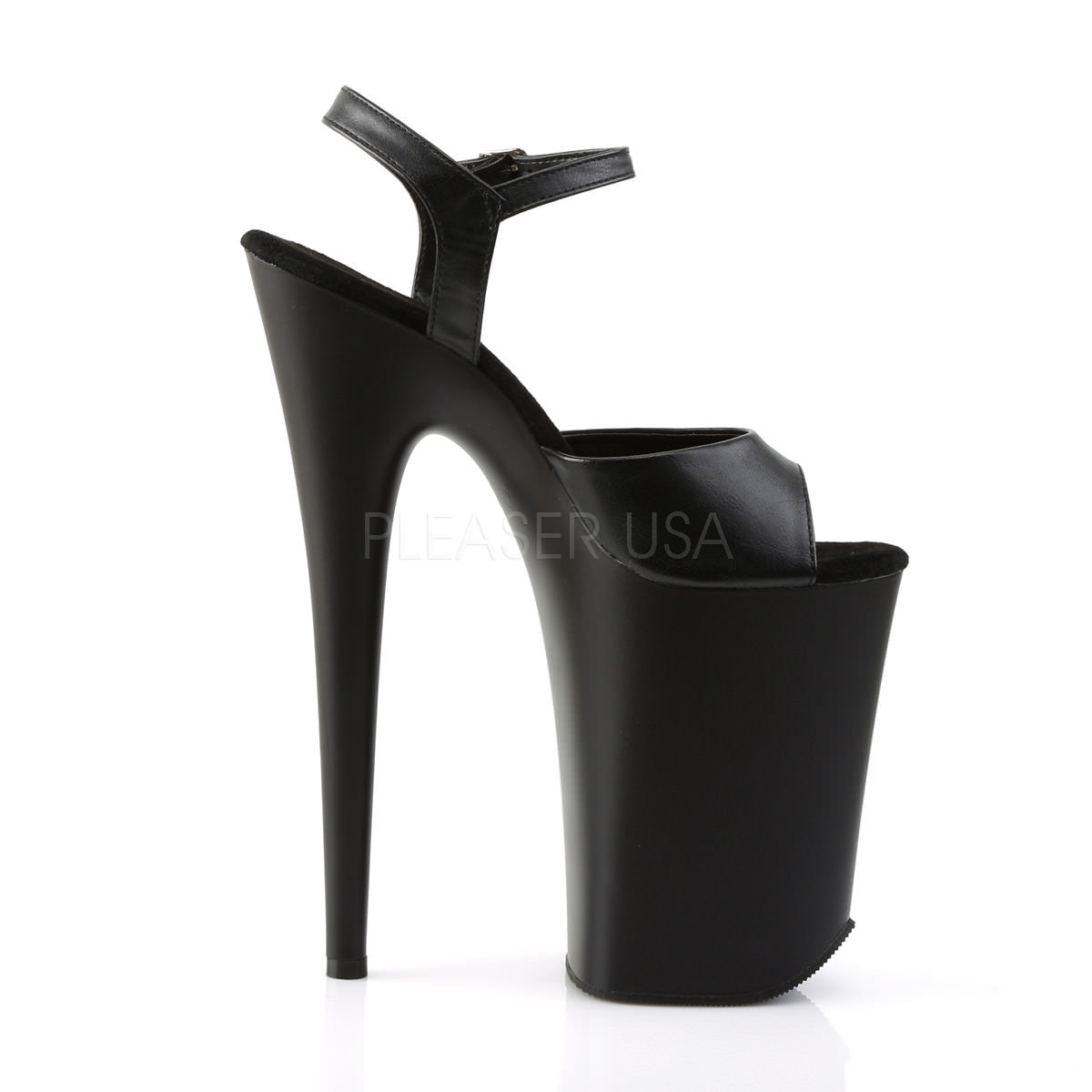 9 Inch Heel INFINITY-909 Black Pu