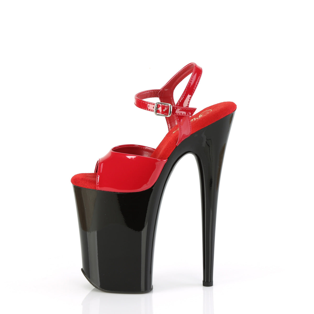 9 Inch Heel INFINITY-909 Red Patent Black