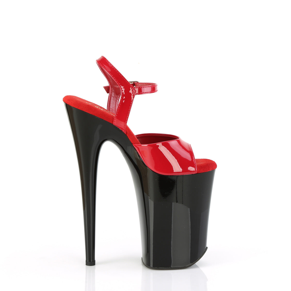 9 Inch Heel INFINITY-909 Red Patent Black