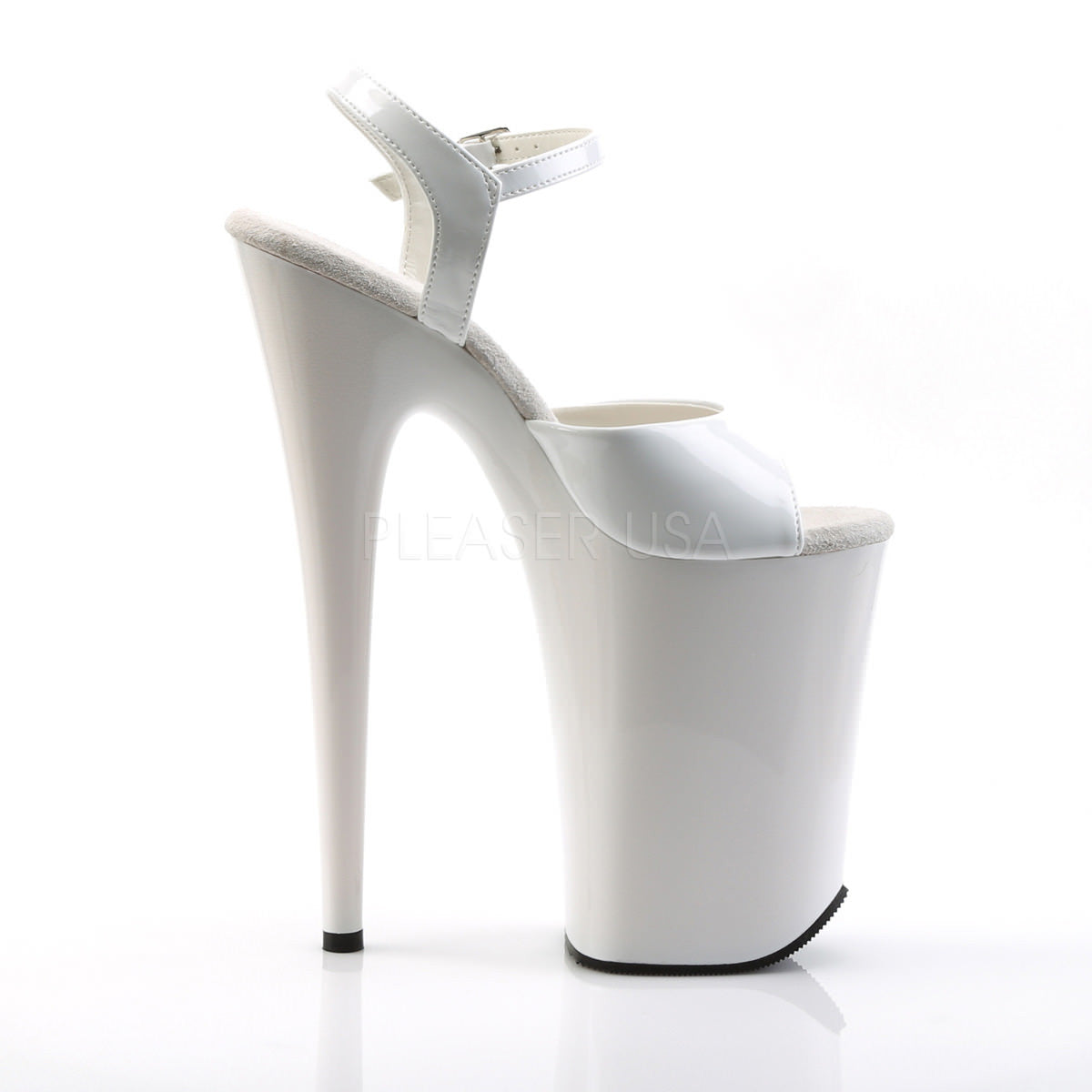 9 Inch Heel INFINITY-909 White Patent