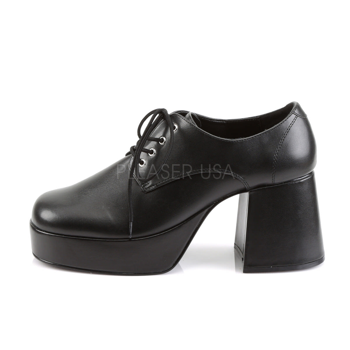 JAZZ-02 Black Pu Platform Shoes