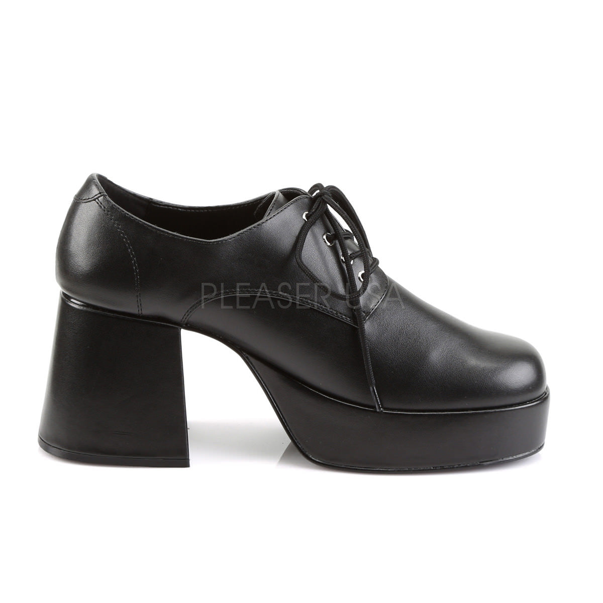 JAZZ-02 Black Pu Platform Shoes