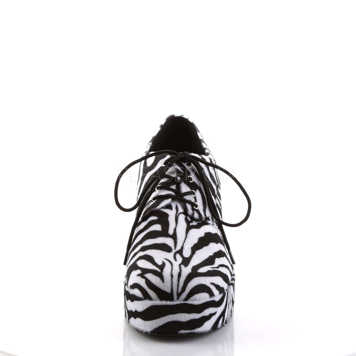 JAZZ-02 Zebra Print Platform Shoes