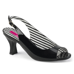 Pleaser Pink Label JENNA-02 Black Pat Pump
