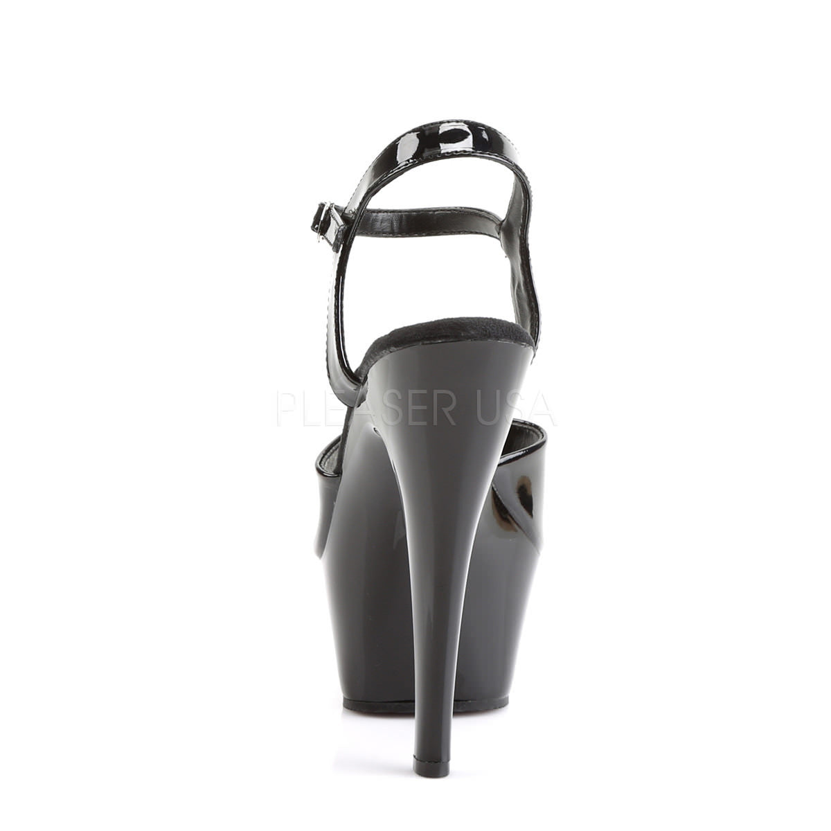 FUNTASMA JULIET-209 Black Pat Sexy Stiletto Heel Sandals