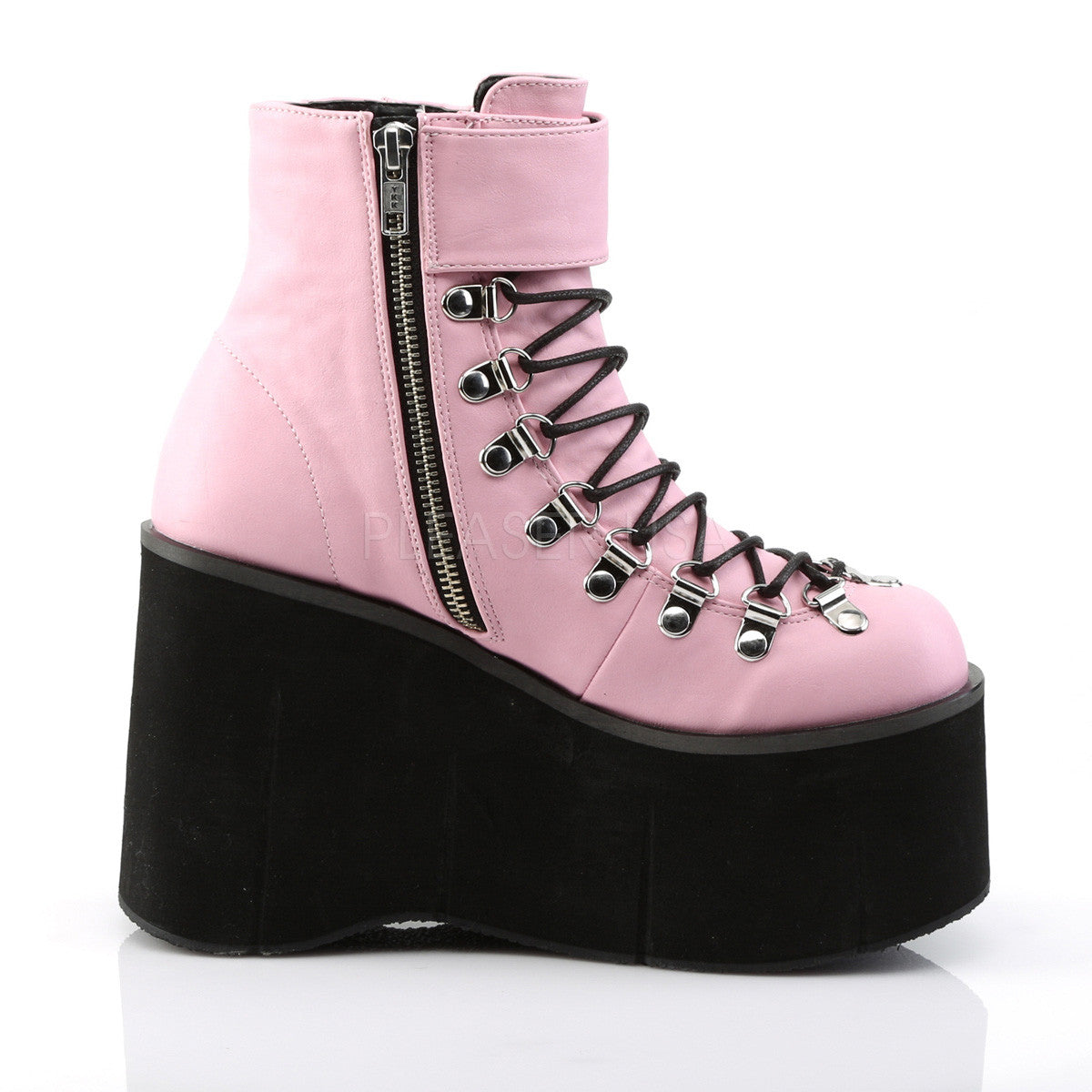 Demonia KERA-21 Baby Pink Ankle Boots - Shoecup.com - 5