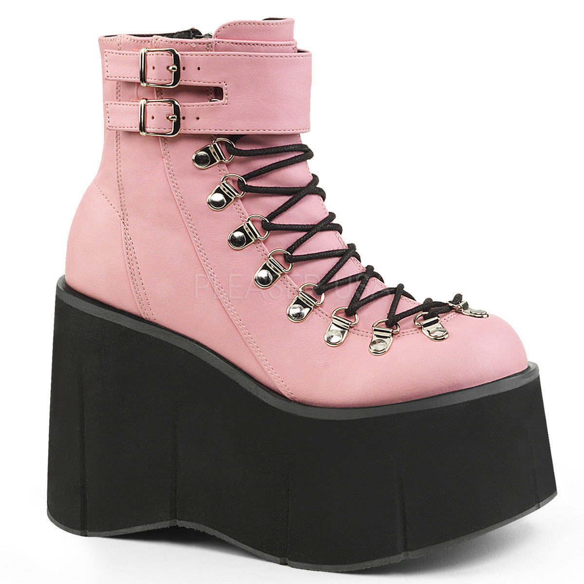 Demonia KERA-21 Baby Pink Ankle Boots - Shoecup.com - 1