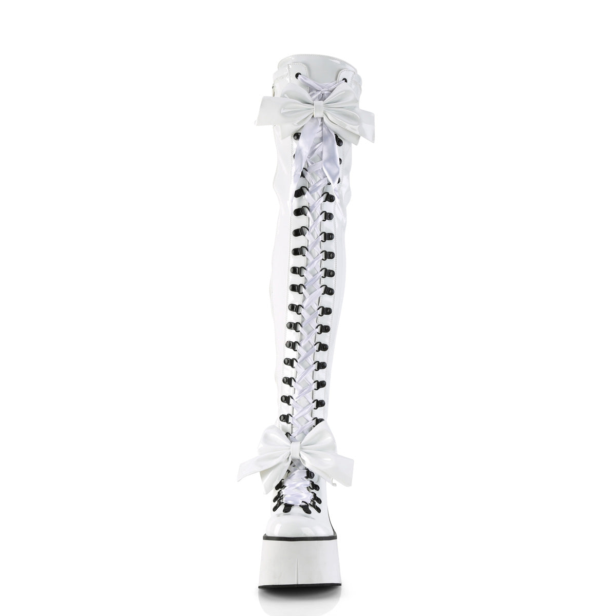 4 Inch Wedge Platform KERA-303 White Patent