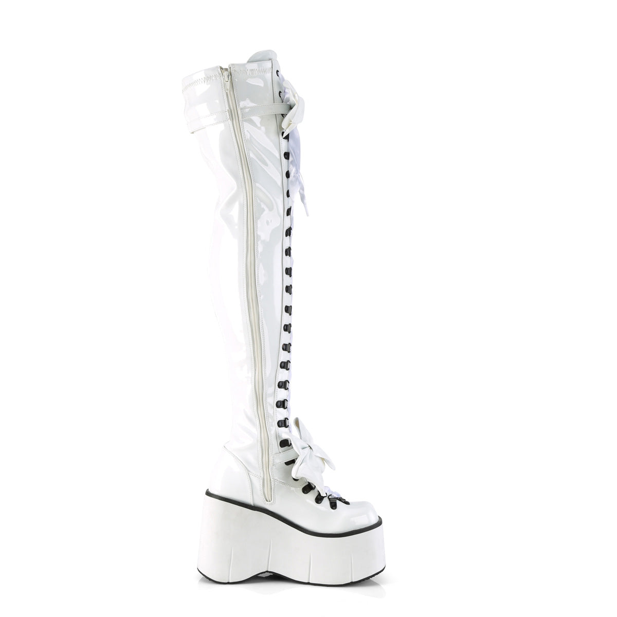 4 Inch Wedge Platform KERA-303 White Patent