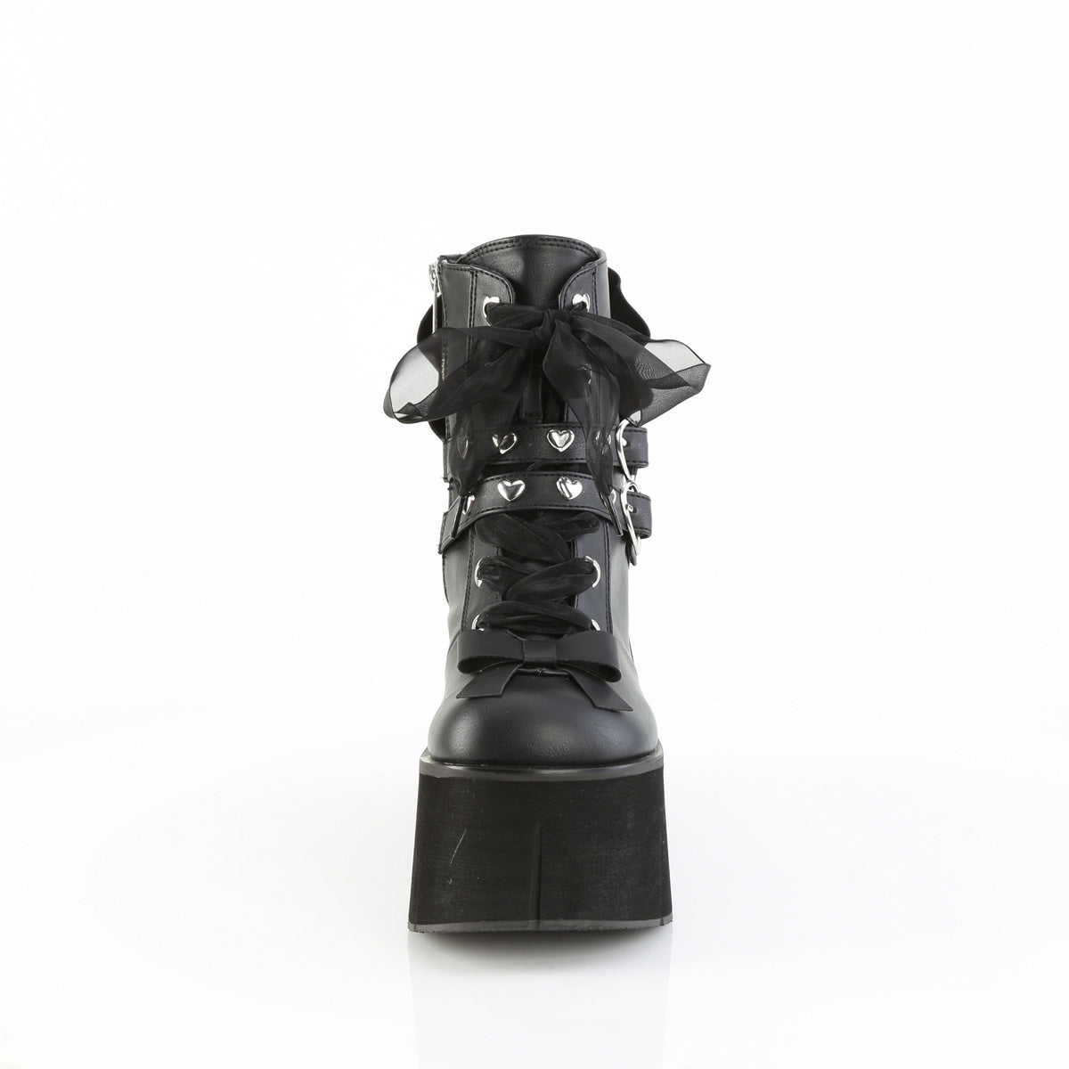 4 Inch Platform KERA-55 Black Vegan Leather