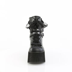 4 Inch Platform KERA-55 Black Vegan Leather