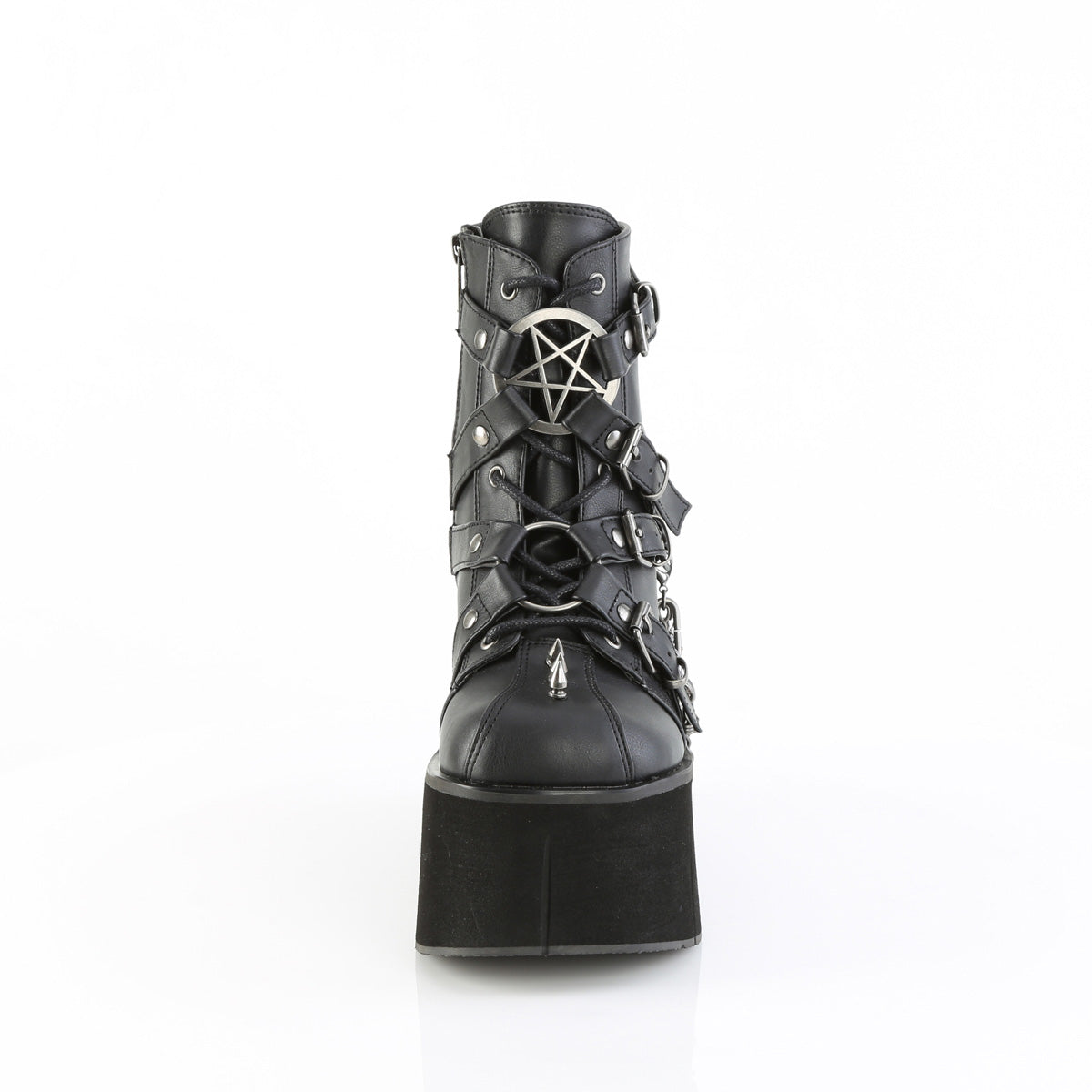 4 Inch Platform KERA-68 Black Vegan Leather