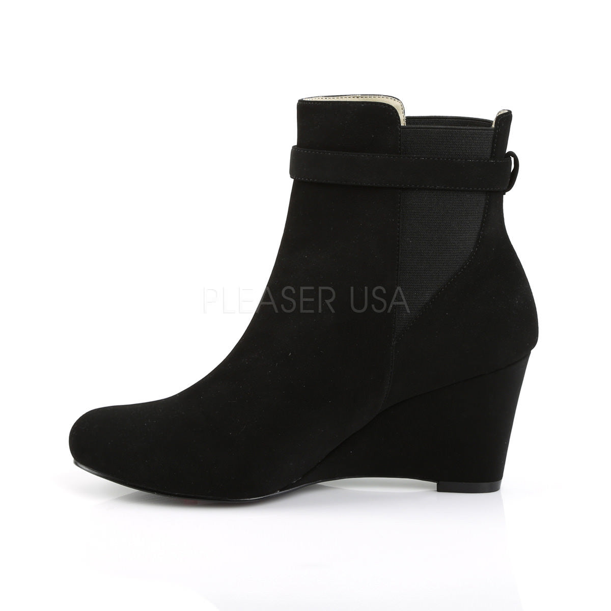 3 Inch Heel KIMBERLY-102 Black Nubuck Suede