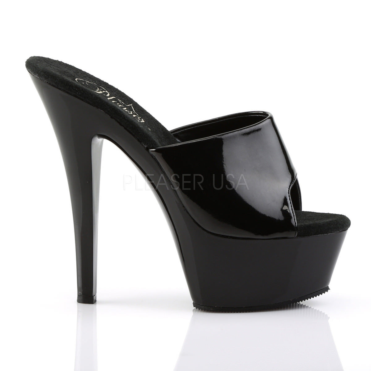 6 Inch Heel KISS-201 Black Patent