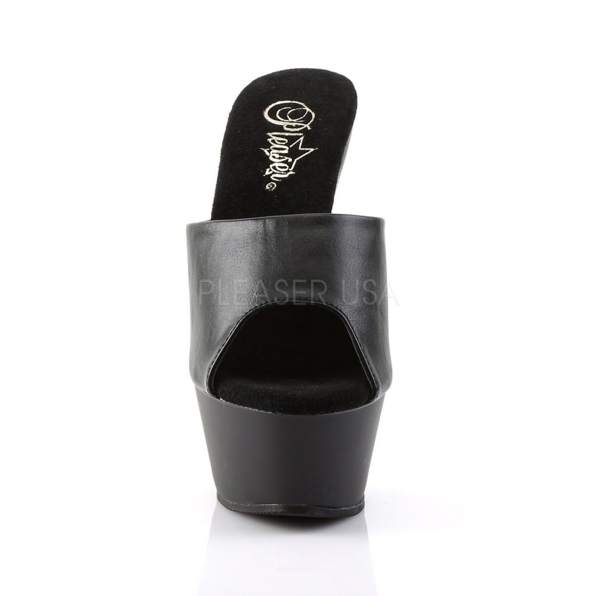 6 Inch Heel KISS-201 Black Pu